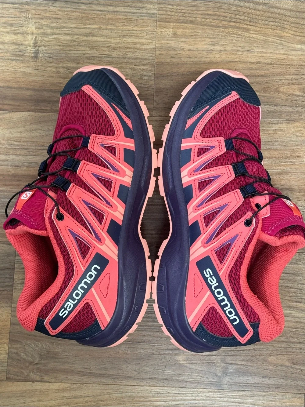 Salomon XA Pro Kids Trail Running Hiking Shoes Quicklace Pink Purple US 4